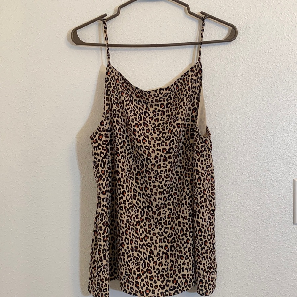 Loft Outlet high neck leopard print top tank